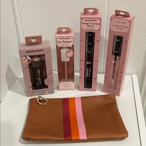 Marie Claire Beauty Essentials Set with Makeup Bag